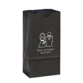   Bride & Groom Paper Goody / Goodie Treat Gift Bags 068180015665  