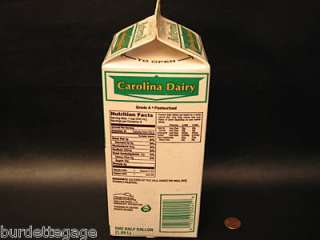 CAROLINA DAIRY UNUSED BUTTERMILK CARTON SHELBY NC  