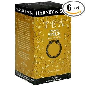   Tea Indian Spice, 20 Count Boxes (Pack of 6): Grocery & Gourmet Food