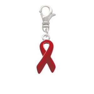  Red Ribbon Clip On Charm Arts, Crafts & Sewing