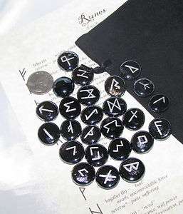 Handmade Elder Futhark Runes Set Wicca Pagan Psychic  