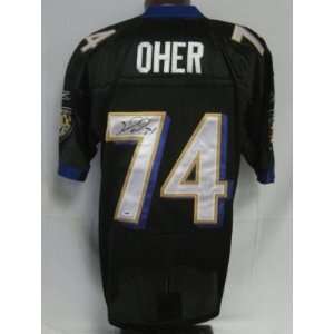  Michael Oher Autographed/Signed Ravens Jersey PSA/DNA 