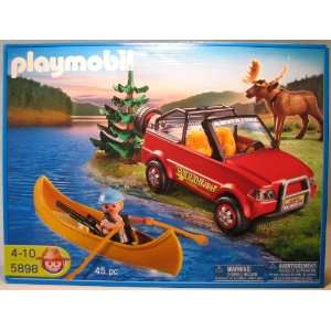   Playmobil 5898 Wild Yukon Adventure (Jeep,canoe,moose): Toys & Games