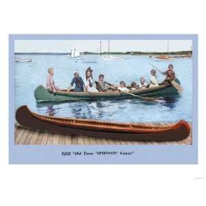  Sponson Canoe Giclee Poster Print, 24x32: Home & Kitchen