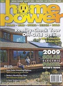 HOME POWER MAGAZINE SOLAR PANEL BUYERS GUIDE OFF GRID FINANCING 