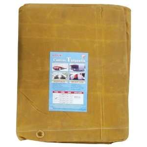  12X14 YELLOW CANVAS TARP:TT 61214: Home Improvement