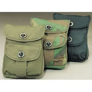  Canvas 2 Pocket Ammo Pouch Wallet: Sports & Outdoors