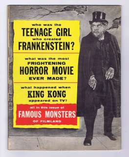 Famous Monsters of Filmland #1 Vintage 1958 Complete GD/GD+ Forest 