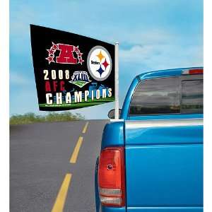   Steelers 2008 Afc Conference Champions Truck Flag: Sports & Outdoors