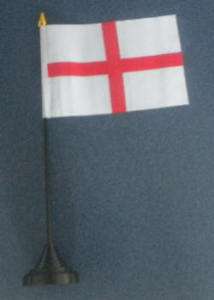England English St George Country Desk Table Top Flag  