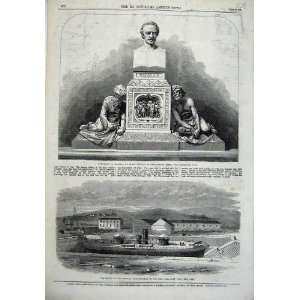  1866 Monument James Outram Westminster Miantonomah Ship 