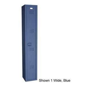  18 X 18 X 60 Solid Plastic Locker Single Tier, 1 Wide 