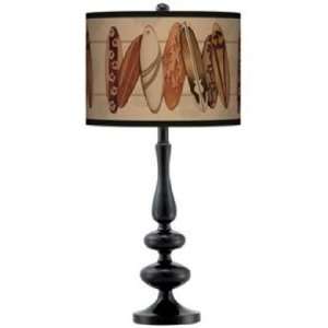  Perfect Wave Giclee Paley Black Table Lamp
