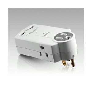  Aluratek Mini Surge Dual USB Charging Station Foldable 