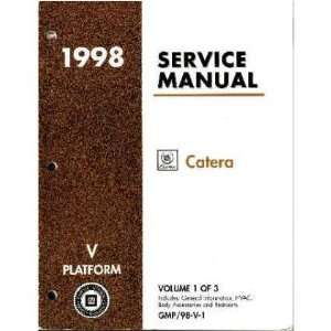  1997 CADILLAC CATERA Service Shop Repair Manual Book 