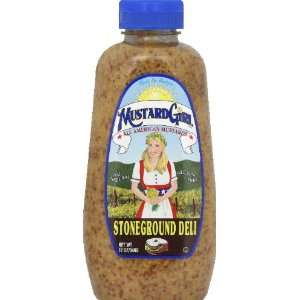 Mustard Girl Mustard Stone Ground Deli 12.0 OZ (Pack of 12):  