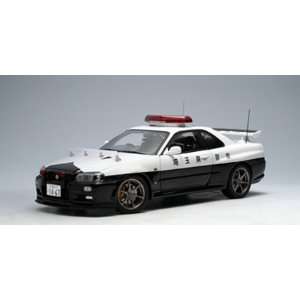 Auto Art 1/18 Nissan Skyline GTR R34 Japanese Police Car 