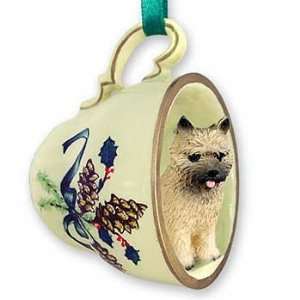  Red Cairn Terrier Teacup Christmas Ornament: Home 