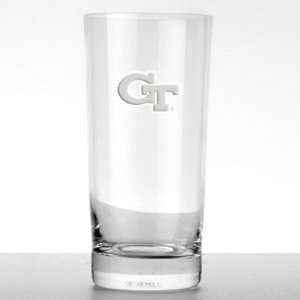    Georgia Tech Iced Beverage   Set of 2 Glasses: Kitchen & Dining