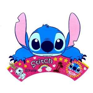 Stitch posing for photo shoot behind banner in Lilo and Stitch Movie 