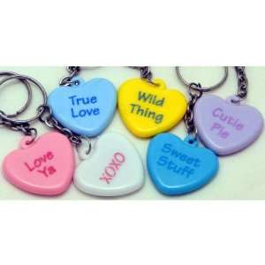 Conversation Heart Key Chains Case Pack 72   675788: Home 