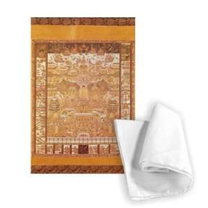  Kshitigarbha, Judge of Hell, from Dunhuang,..   Tea Towel 
