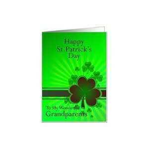 Shamrocks for St Patricks Day, grandparents Card: Health 
