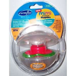 Evenflo Mimi Airflow Bubbles Pacifier with Cleaner on the Go Clean and 