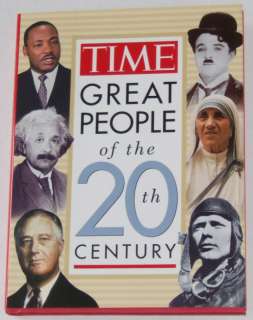 1998, TIME, GREAT PEOPLE OF THE 20TH CENTURY 9781883013349  