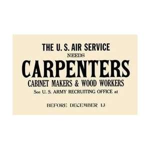  Carpenters Cabinet Makers & Wood Workers 12x18 Giclee on 