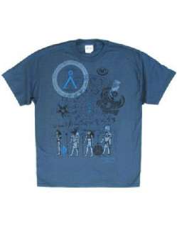 Stargate SG 1 Vector Art & Egyptian Gods T Shirt XL  