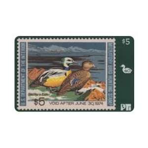   Stamp Card #40 Void After 1974 Stellers Eider USED 