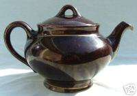 Royal Canadian Art Pottery Dripless Teapot Brown Glaze  