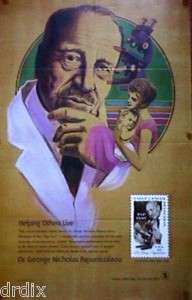 1978 Dr. GEORGE PAPANICOLAOU PAP TEST stamp POSTER  