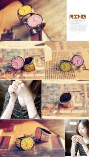 Candy Color Retro Vintage Small Watch Ring two Colors  