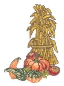 Corn Stalks Embroidered Iron On Patch Applique 693837  