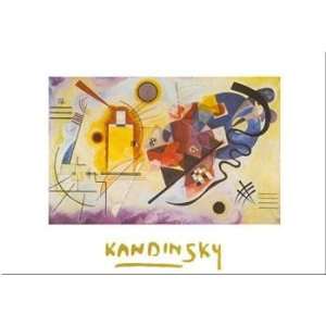   Rouge Bleu   Artist Wassily Kandinsky   Poster Size 12 X 10 inches