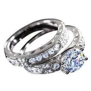  Stauer Diamondaura Dearly Beloved Ring Set Jewelry