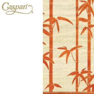  Caspari Paper Napkins 10592G Bamboo Silk Coral Guest 