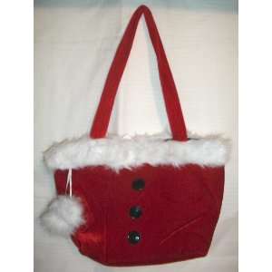  Red Velvet Holiday Tote Bag   9 in x 13 in   Christmas 