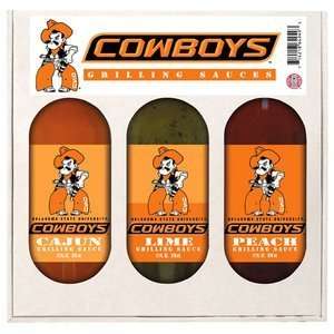 Hot Sauce Harrys 5749 OKLAHOMA STATE Cowboys Mini Grilling Set   5oz 