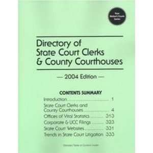 Directory of State Court Clerks & County Courthouses  