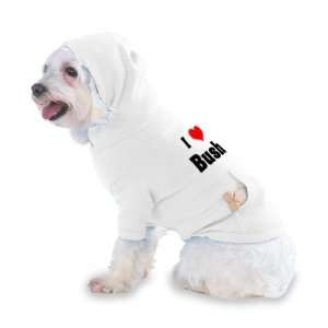  I Love/Heart Bush Hooded T Shirt for Dog or Cat LARGE 