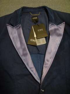 COSTUME NATIONAL luxury denim blazer tag size 52 EU  