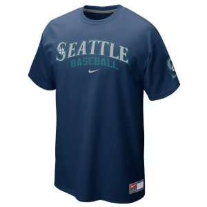  Seattle Mariners Navy Nike 2012 Away Practice T Shirt 