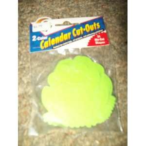  Calender Cut Outs 2 Colors Frog Dark & Light Green Arts 
