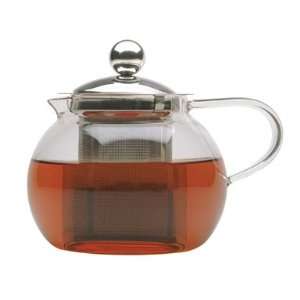   Traditional Glass Teapot with Stainless Steel Filter