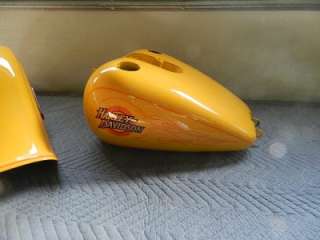  FXDWG Dyna Wide Glide Chrome Yellow Paint Set   Complete Carburated 