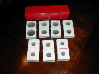 300 2x2 Asst Cardboard Coin Holders Flips+3 Storage Box + 1 2011 Penny 