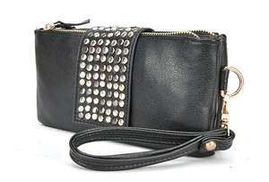Fashion Womens Leather Shinning Spots Evening Bag Clutch Purse Wallet 